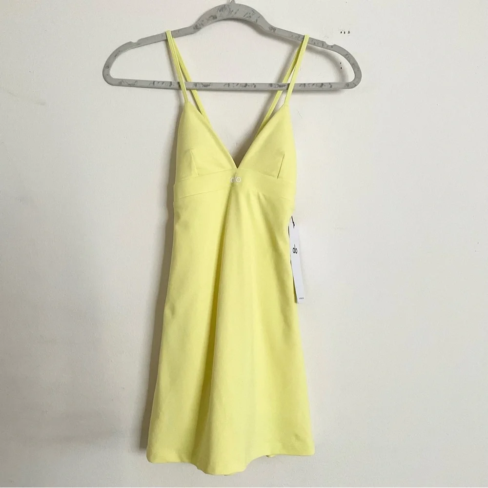 Alo Yoga Airbrush Splendor Dress Sunshine XXS